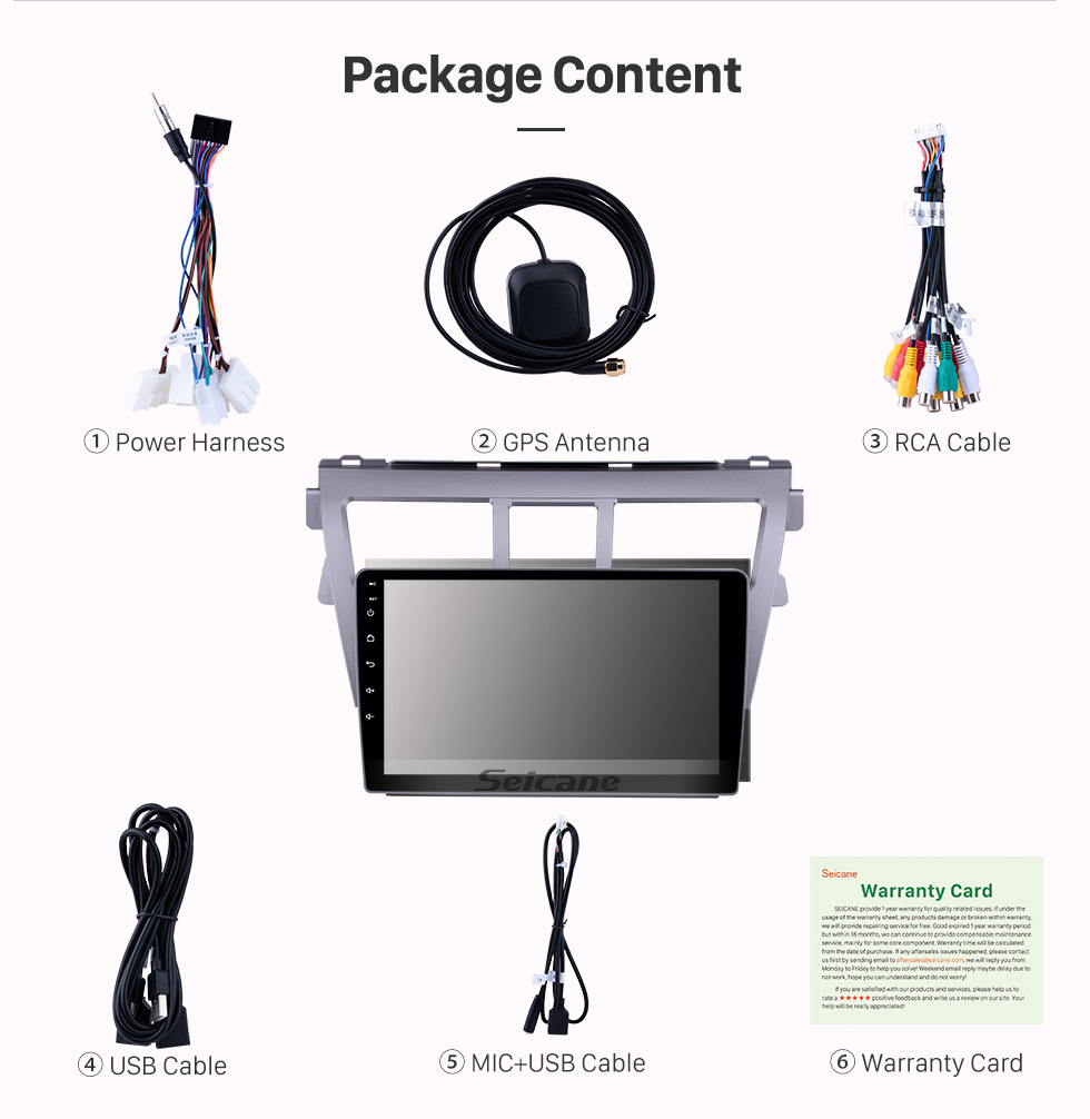 Seicane 9 Inch 2007-2012 Toyota Vios Android 9.0 HD Touchscreen GPS Navigation System Auto stereo Support Car Stereo OBDII 3G/4G WIFI Video Steering Wheel Control DVR Seicane 9 Inch 2007-2012 Toyota Vios Android 9.0 HD Touchscreen GPS Navigation System Auto stereo Support Car Stereo OBDII 3G/4G WIFI Video Steering Wheel Control DVR