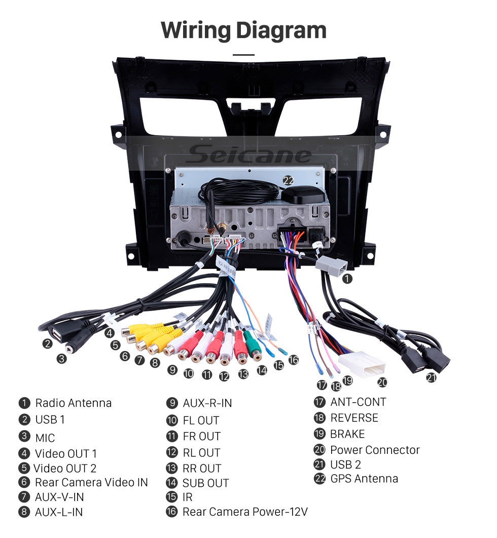 Seicane 9 inch 2013-2017 Nissan Teana Android 9.0 Autoradio GPS Navigation System 3G WiFi TV Canbus USB Backup Camera Mirror Link HD 1080P Video Seicane 9 inch 2013-2017 Nissan Teana Android 9.0 Autoradio GPS Navigation System 3G WiFi TV Canbus USB Backup Camera Mirror Link HD 1080P Video