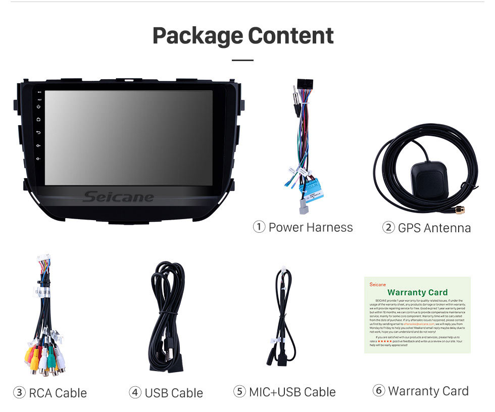 Seicane OEM Android 9.0 9 inch Car Stereo for 2016 2017 2018 Suzuki BREZZA with Bluetooth GPS Navigation system HD Touchscreen Wifi FM MP5 music USB support DVD Player SWC OBD2 Carplay Seicane OEM Android 9.0 9 inch Car Stereo for 2016 2017 2018 Suzuki BREZZA with Bluetooth GPS Navigation system HD Touchscreen Wifi FM MP5 music USB support DVD Player SWC OBD2 Carplay