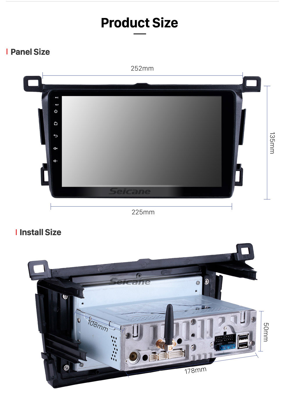 Seicane 9 inch 2013-2018 Toyota RAV4 RHD Android 9.0 In-Dash Sat Nav Head Unit GPS Radio RDS Bluetooth 3G WiFi TV Tuner AUX HD 1080P Video Rearview Camera USB Seicane 9 inch 2013-2018 Toyota RAV4 RHD Android 9.0 In-Dash Sat Nav Head Unit GPS Radio RDS Bluetooth 3G WiFi TV Tuner AUX HD 1080P Video Rearview Camera USB