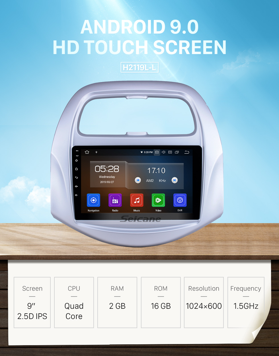 Seicane 2018-2019 Chevy Chevrolet Spark Android 9.0 9 inch GPS Navigation Radio Bluetooth HD Touchscreen USB Carplay Music support TPMS DAB+ 1080P Video Seicane 2018-2019 Chevy Chevrolet Spark Android 9.0 9 inch GPS Navigation Radio Bluetooth HD Touchscreen USB Carplay Music support TPMS DAB+ 1080P Video