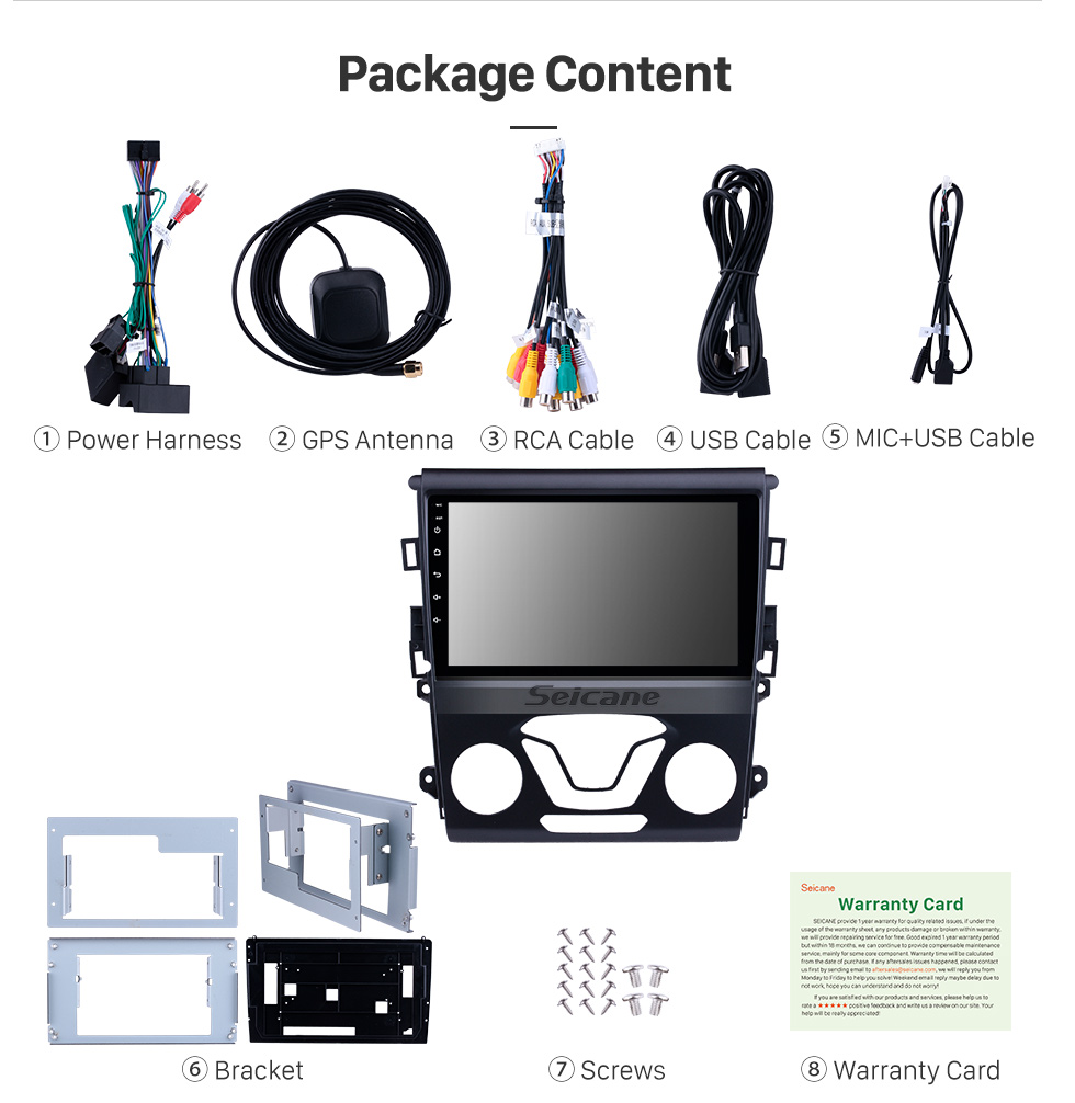 Seicane Android 9.0 9 inch 2012 2013 2014 FORD MONDEO HD Touchscreen Radio GPS Navigation System 4G WiFi Bluetooth Mirror Link Backup Camera Steering Wheel Control TV 1080P Seicane Android 9.0 9 inch 2012 2013 2014 FORD MONDEO HD Touchscreen Radio GPS Navigation System 4G WiFi Bluetooth Mirror Link Backup Camera Steering Wheel Control TV 1080P