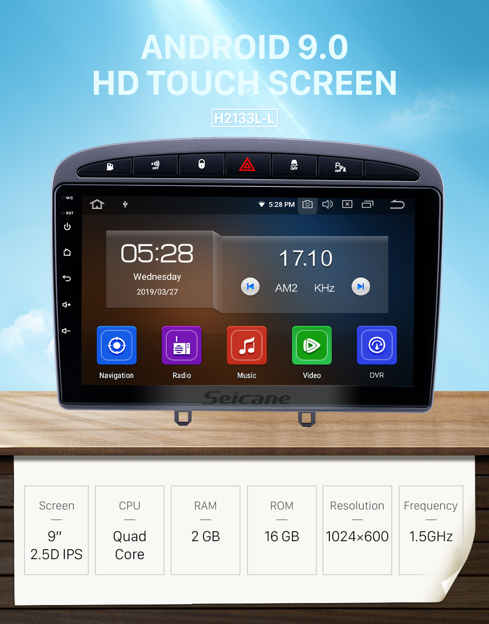 Seicane 9 inch Android 9.0 HD Touchscreen Radio for 2010 2011 Peugeot 308 408 with GPS Navi USB WIFI Bluetooth music AUX support RDS DVD Player 4G TPMS OBD Seicane 9 inch Android 9.0 HD Touchscreen Radio for 2010 2011 Peugeot 308 408 with GPS Navi USB WIFI Bluetooth music AUX support RDS DVD Player 4G TPMS OBD