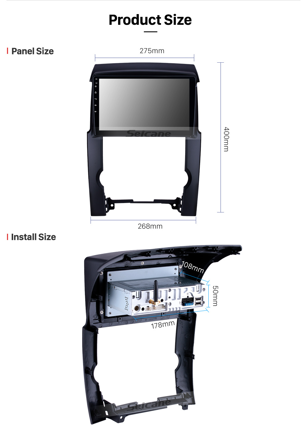 Seicane 2009-2012 KIA Sorento 10.1 polegada Android 9.0 Rádio Navegação GPS Bluetooth 4G WIFI Controle de Volante Câmera Retrovisor USB Carplay RDS OBD2 TPMS Seicane 2009-2012 KIA Sorento 10.1 polegada Android 9.0 Rádio Navegação GPS Bluetooth 4G WIFI Controle de Volante Câmera Retrovisor USB Carplay RDS OBD2 TPMS