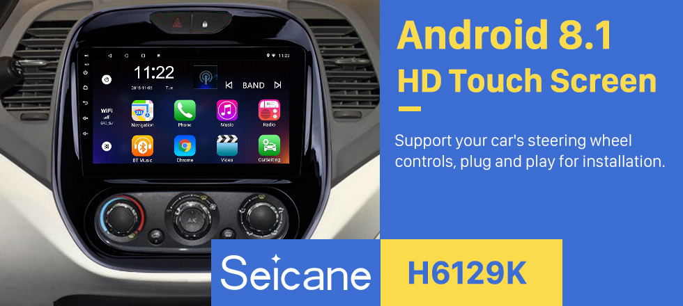 Seicane 2011-2016 Renault Captur CLIO Samsung QM3 Auto A / C 9 pouces Android 8.1 Radio GPS Navigation Bluetooth WIFI USB Volant Conntrol DVR TPMS 3G OBD Seicane 2011-2016 Renault Captur CLIO Samsung QM3 Auto A / C 9 pouces Android 8.1 Radio GPS Navigation Bluetooth WIFI USB Volant Conntrol DVR TPMS 3G OBD