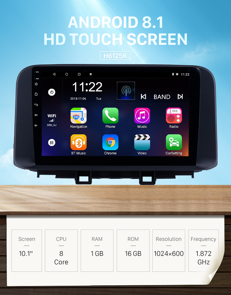 Seicane 10.1 inch 2018 2019 Hyundai ENCINO Kona Android 8.1 HD Touchscreen GPS Navi Radio with WIFI AUX Bluetooth support RDS Carplay 3G Steering Wheel Control Seicane 10.1 inch 2018 2019 Hyundai ENCINO Kona Android 8.1 HD Touchscreen GPS Navi Radio with WIFI AUX Bluetooth support RDS Carplay 3G Steering Wheel Control