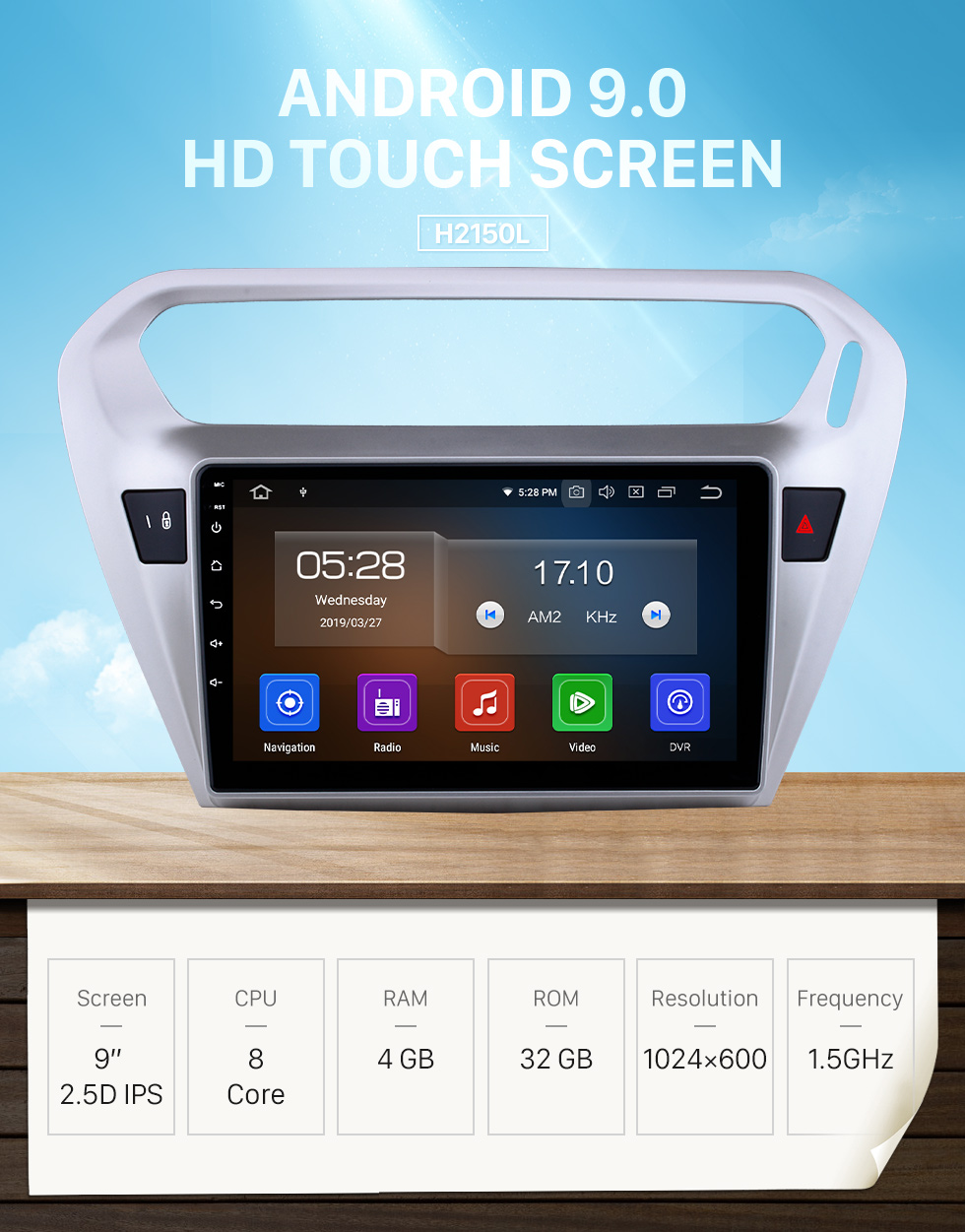 Seicane Android 9.0 9-Zoll-GPS-Navigationsradio für 2013 Peugeot 301 Citroen Elysee Citroen C-Elysee Head Unit Stereo mit Carplay Bluetooth USB AUX-Unterstützung DVR TPMS Seicane Android 9.0 9-Zoll-GPS-Navigationsradio für 2013 Peugeot 301 Citroen Elysee Citroen C-Elysee Head Unit Stereo mit Carplay Bluetooth USB AUX-Unterstützung DVR TPMS