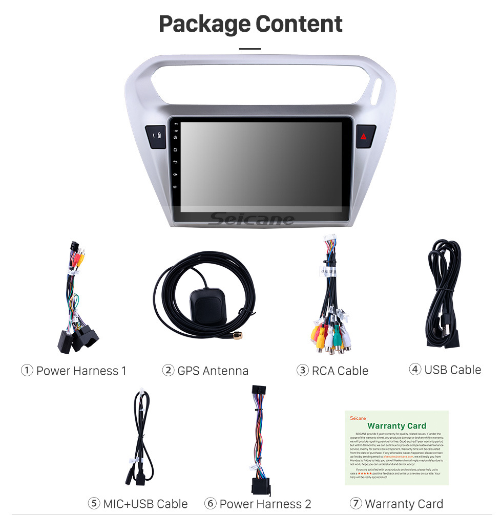 Seicane Android 9.0 9-Zoll-GPS-Navigationsradio für 2013 Peugeot 301 Citroen Elysee Citroen C-Elysee Head Unit Stereo mit Carplay Bluetooth USB AUX-Unterstützung DVR TPMS Seicane Android 9.0 9-Zoll-GPS-Navigationsradio für 2013 Peugeot 301 Citroen Elysee Citroen C-Elysee Head Unit Stereo mit Carplay Bluetooth USB AUX-Unterstützung DVR TPMS