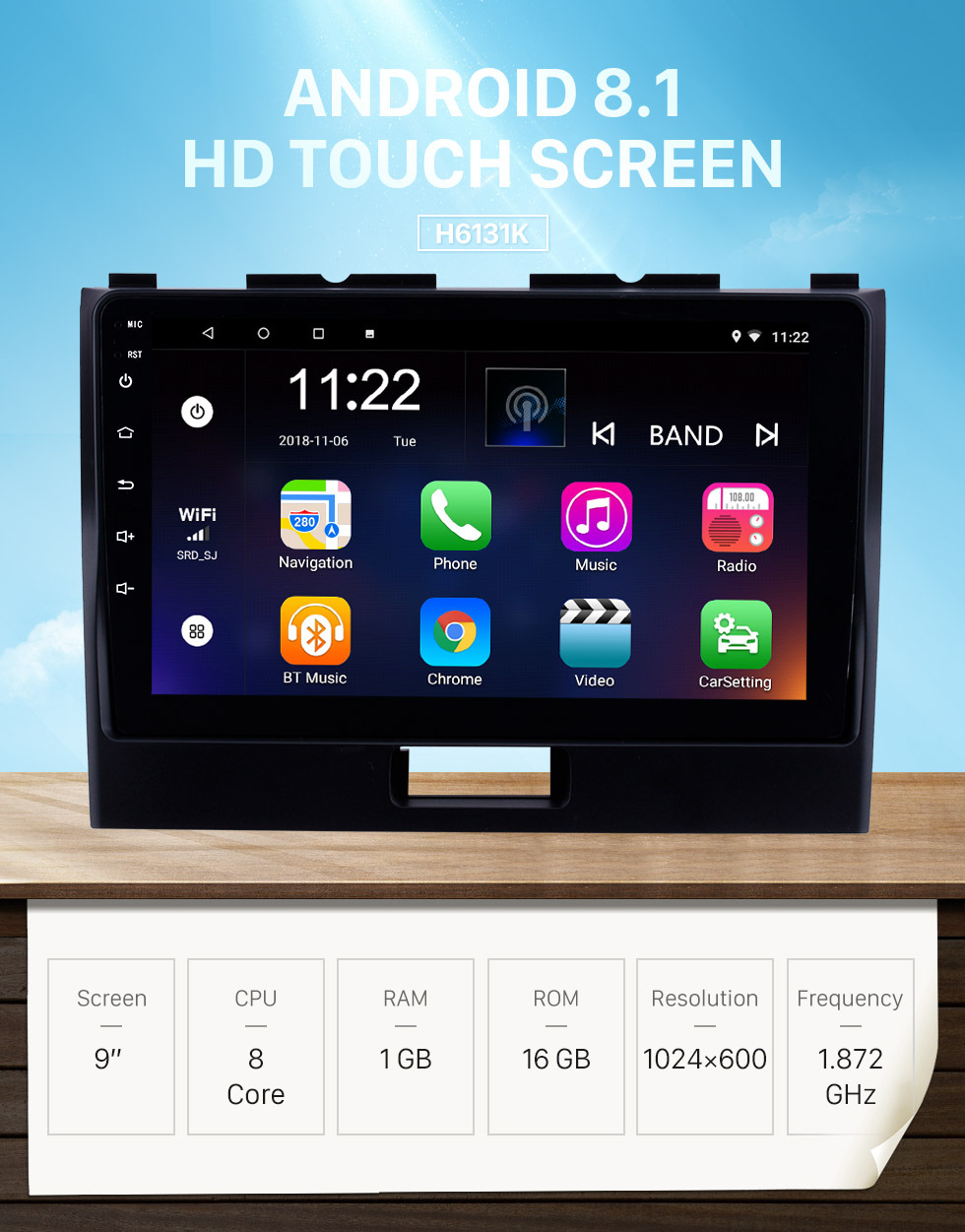 Seicane 9 polegada Touchscreen Android 8.1 2010-2018 SUZUKI WAGONR Rádio de Navegação GPS com USB WIFI suporte a Bluetooth TPMS DVR SWC Carplay 1080 P Vídeo DAB + Seicane 9 polegada Touchscreen Android 8.1 2010-2018 SUZUKI WAGONR Rádio de Navegação GPS com USB WIFI suporte a Bluetooth TPMS DVR SWC Carplay 1080 P Vídeo DAB +