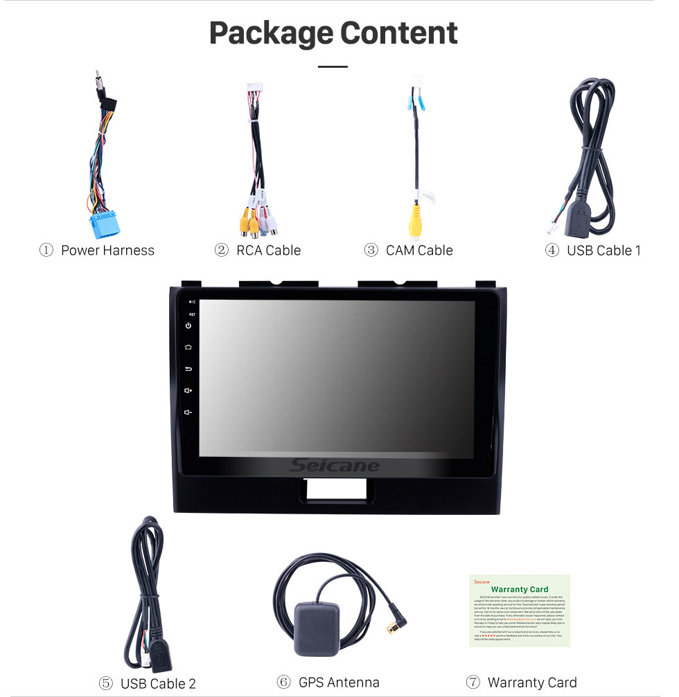 Seicane 9 polegada Touchscreen Android 8.1 2010-2018 SUZUKI WAGONR Rádio de Navegação GPS com USB WIFI suporte a Bluetooth TPMS DVR SWC Carplay 1080 P Vídeo DAB + Seicane 9 polegada Touchscreen Android 8.1 2010-2018 SUZUKI WAGONR Rádio de Navegação GPS com USB WIFI suporte a Bluetooth TPMS DVR SWC Carplay 1080 P Vídeo DAB +