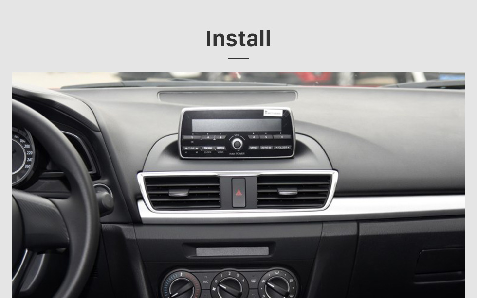 Seicane 2014 2015 Mazda 3 Axela 9 pouces Android 8.1 HD à écran tactile Navigation GPS Radio 3G WIFI Support Bluetooth SWC DVR OBD Carplay Seicane 2014 2015 Mazda 3 Axela 9 pouces Android 8.1 HD à écran tactile Navigation GPS Radio 3G WIFI Support Bluetooth SWC DVR OBD Carplay
