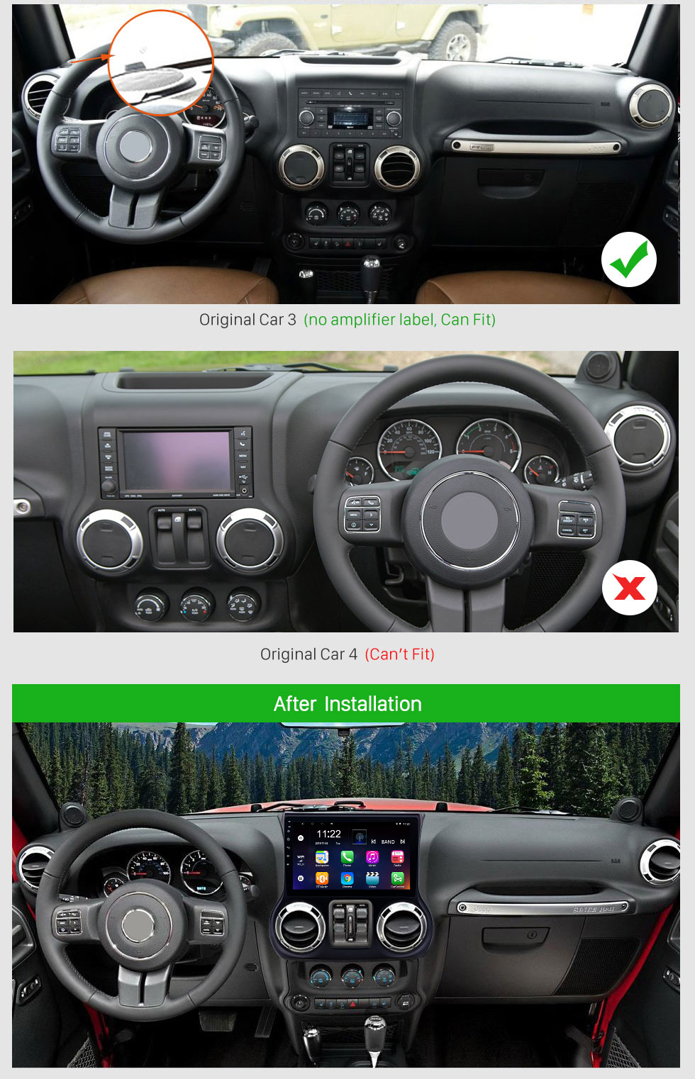 Seicane Android 8.1 10.1 Inch 1024*600 Touchscreen Radio For 2011 2012 2013 2014 2015 2016 2017 JEEP Wrangler Bluetooth Music GPS Navigation Head Unit Support Mirror Link DAB+ OBDII USB TPMS 3G WiFi Steering Wheel Control Seicane Android 8.1 10.1 Inch 1024*600 Touchscreen Radio For 2011 2012 2013 2014 2015 2016 2017 JEEP Wrangler Bluetooth Music GPS Navigation Head Unit Support Mirror Link DAB+ OBDII USB TPMS 3G WiFi Steering Wheel Control