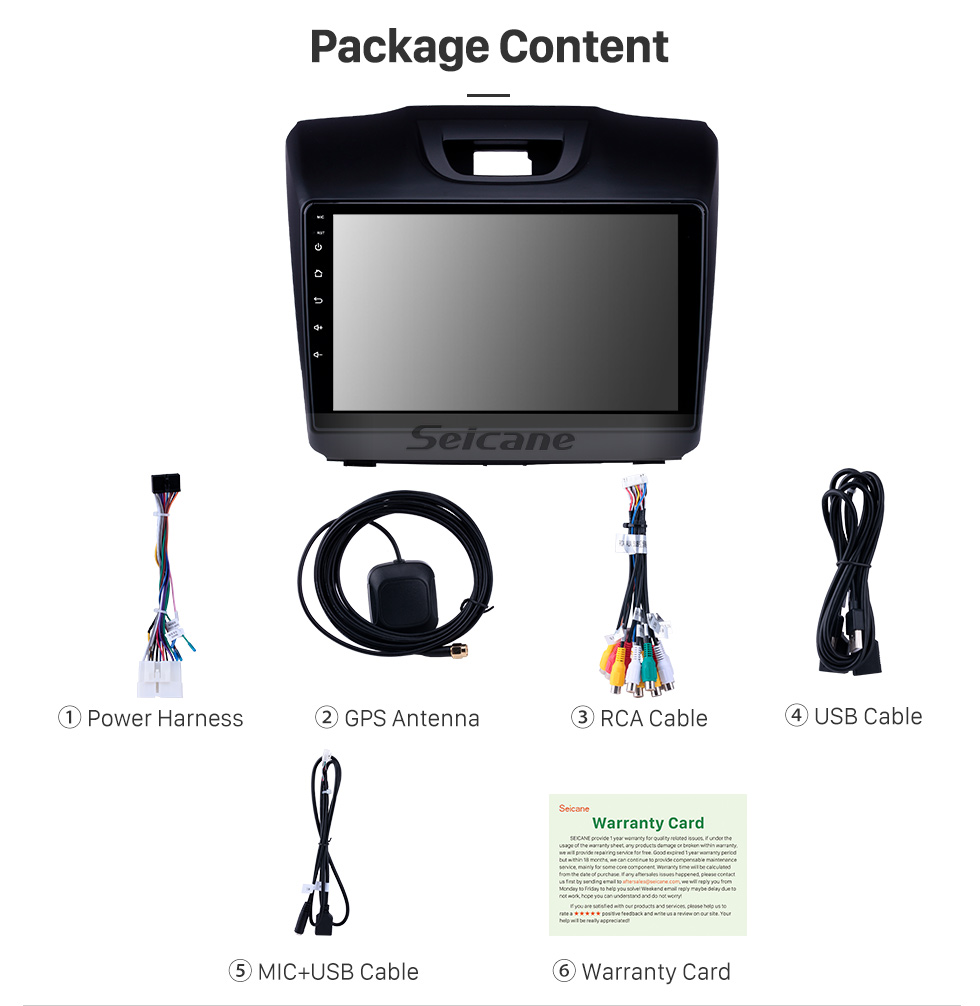 Seicane OEM 9 pulgadas Android 9.0 Radio para 2015 2016 2017 2018 ISUZU D-Max Bluetooth Wifi Pantalla táctil GPS de navegación Carplay soporte USB 4G SWC RDS OBD2 Seicane OEM 9 pulgadas Android 9.0 Radio para 2015 2016 2017 2018 ISUZU D-Max Bluetooth Wifi Pantalla táctil GPS de navegación Carplay soporte USB 4G SWC RDS OBD2