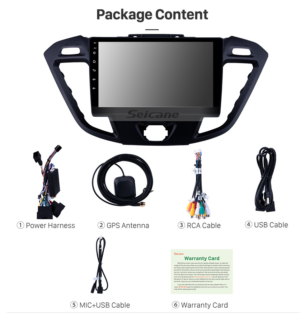 Seicane 9 inch Android 9.0 Radio for 2017 Ford JMC Tourneo Low Version with GPS Navi HD Touchscreen Bluetooth Carplay Audio support SWC DVD Playe 4G WIFI TPMS OBD Seicane 9 inch Android 9.0 Radio for 2017 Ford JMC Tourneo Low Version with GPS Navi HD Touchscreen Bluetooth Carplay Audio support SWC DVD Playe 4G WIFI TPMS OBD