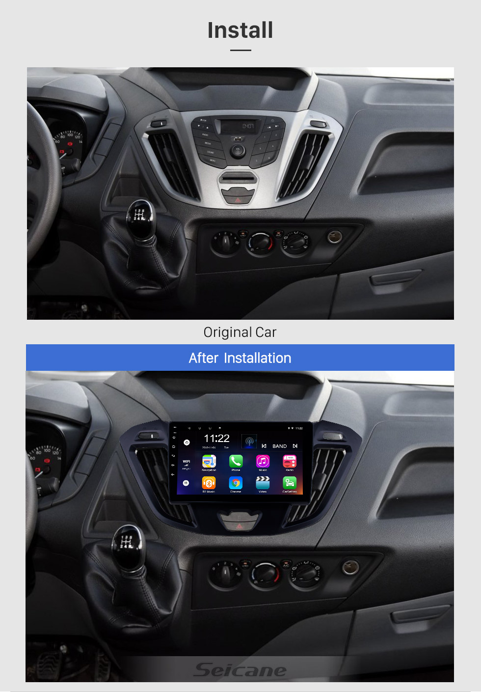 Seicane 9 inch Android 8.1 2017-2019 Ford JMC Tourneo Low Version GPS Navigation Radio with Bluetooth USB WIFI support TPMS DVR SWC Carplay 1080P Video Seicane 9 inch Android 8.1 2017-2019 Ford JMC Tourneo Low Version GPS Navigation Radio with Bluetooth USB WIFI support TPMS DVR SWC Carplay 1080P Video