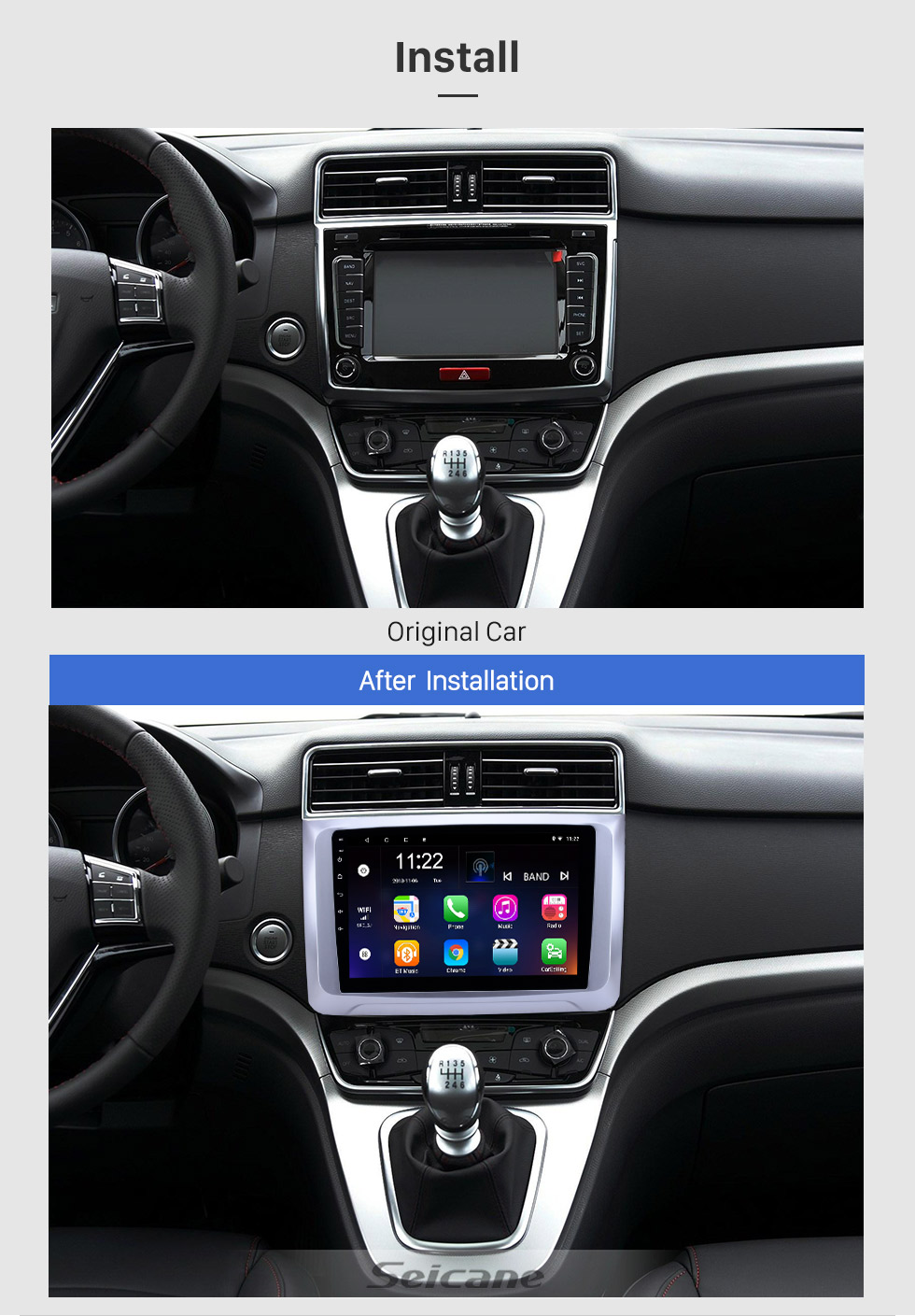 Seicane 10.1 pulgadas Android 8.1 2016-2019 Great Wall Haval H6 Radio de navegación GPS con Bluetooth HD Pantalla táctil WIFI Soporte de música TPMS DVR Carplay TV digital Seicane 10.1 pulgadas Android 8.1 2016-2019 Great Wall Haval H6 Radio de navegación GPS con Bluetooth HD Pantalla táctil WIFI Soporte de música TPMS DVR Carplay TV digital