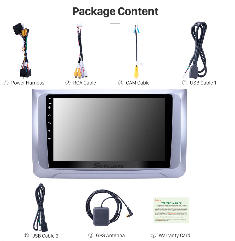 Seicane 10.1 pulgadas Android 8.1 2016-2019 Great Wall Haval H6 Radio de navegación GPS con Bluetooth HD Pantalla táctil WIFI Soporte de música TPMS DVR Carplay TV digital Seicane 10.1 pulgadas Android 8.1 2016-2019 Great Wall Haval H6 Radio de navegación GPS con Bluetooth HD Pantalla táctil WIFI Soporte de música TPMS DVR Carplay TV digital