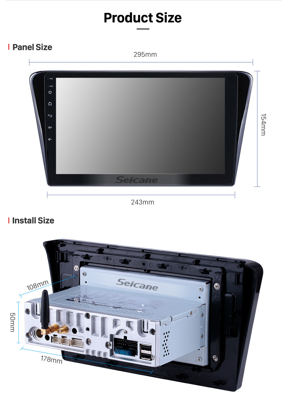 Seicane HD Touchscreen 10.1 polegada Android 9.0 Navegação GPS Rádio para 2014 Peugeot 408 com Bluetooth wifi USB Carplay suporte DVR DAB + Controle de Volante Seicane HD Touchscreen 10.1 polegada Android 9.0 Navegação GPS Rádio para 2014 Peugeot 408 com Bluetooth wifi USB Carplay suporte DVR DAB + Controle de Volante