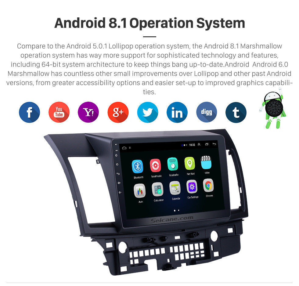 Seicane 10.1 inch HD Touch Screen for 2008-2015 Mitsubishi Lancer-ex Radio Android 8.1 GPS Navigation with WiFi Bluetooth Music USB support Carplay Mirror Link TPMS DVR Seicane 10.1 inch HD Touch Screen for 2008-2015 Mitsubishi Lancer-ex Radio Android 8.1 GPS Navigation with WiFi Bluetooth Music USB support Carplay Mirror Link TPMS DVR