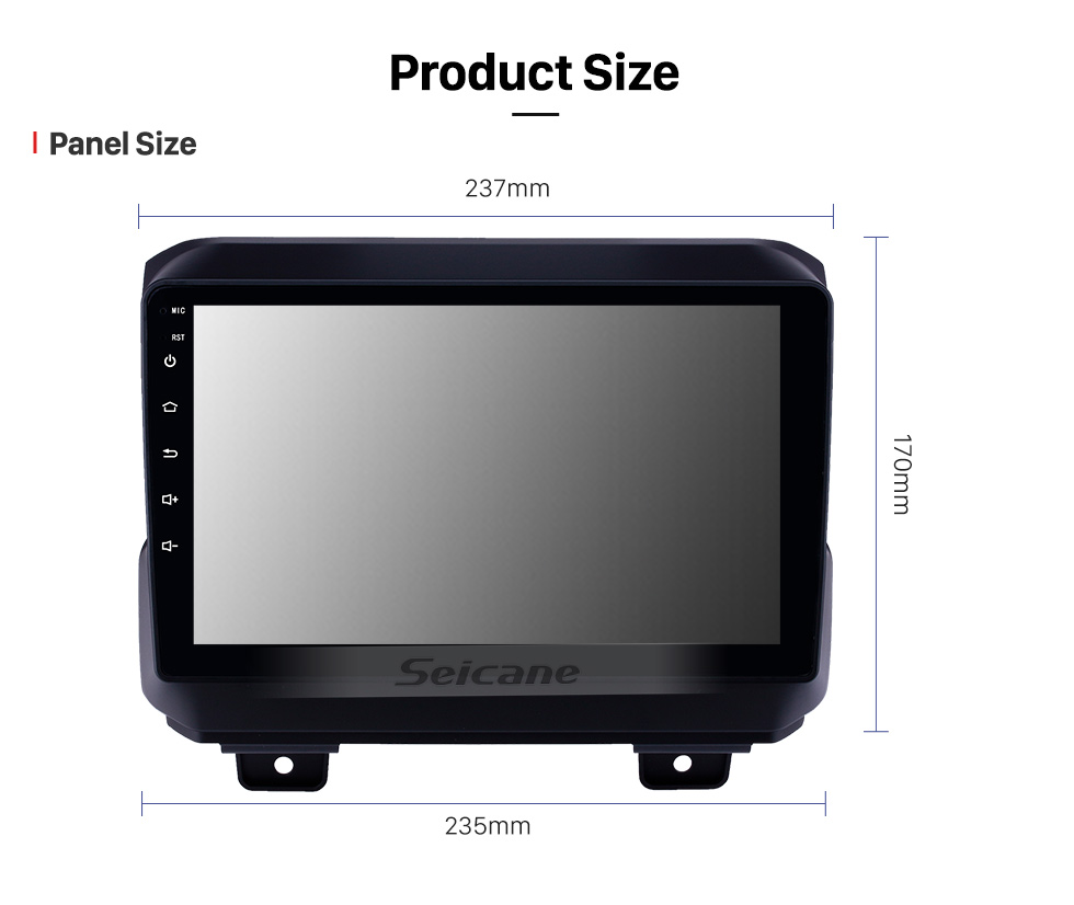 Seicane 9 inch Android 8.1 GPS Navigation Radio for 2018 Jeep Wrangler with Bluetooth WIFI USB AUX HD Touchscreen support Carplay DVR OBD Seicane 9 inch Android 8.1 GPS Navigation Radio for 2018 Jeep Wrangler with Bluetooth WIFI USB AUX HD Touchscreen support Carplay DVR OBD