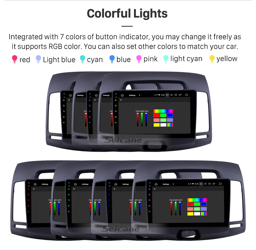 Seicane 2007-2011 Hyundai Elantra Android 9.0 9 pulgadas Navegación GPS Radio Bluetooth HD Pantalla táctil USB Carplay Música compatible TPMS OBD2 Control del volante Seicane 2007-2011 Hyundai Elantra Android 9.0 9 pulgadas Navegación GPS Radio Bluetooth HD Pantalla táctil USB Carplay Música compatible TPMS OBD2 Control del volante