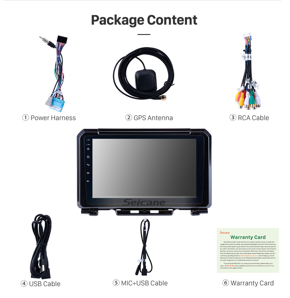 Seicane 2019 Suzuki JIMNY Touchscreen Android 9.0 9 polegada Navegação GPS Rádio Bluetooth Multimedia Player Carplay Música suporte AUX Digital TV 1080 P Seicane 2019 Suzuki JIMNY Touchscreen Android 9.0 9 polegada Navegação GPS Rádio Bluetooth Multimedia Player Carplay Música suporte AUX Digital TV 1080 P