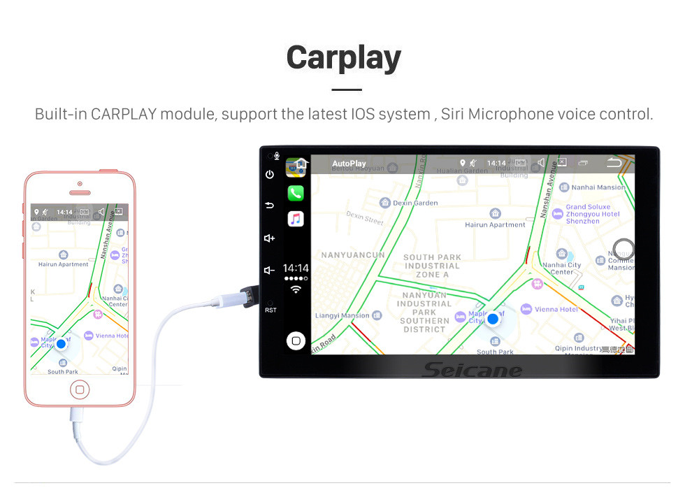 Seicane 2011-2016 Nissan Navara Pantalla táctil Android 9.0 10.1 pulgadas Navegación GPS Radio Bluetooth Reproductor multimedia Carplay Música AUX support TPMS SWD OBD2