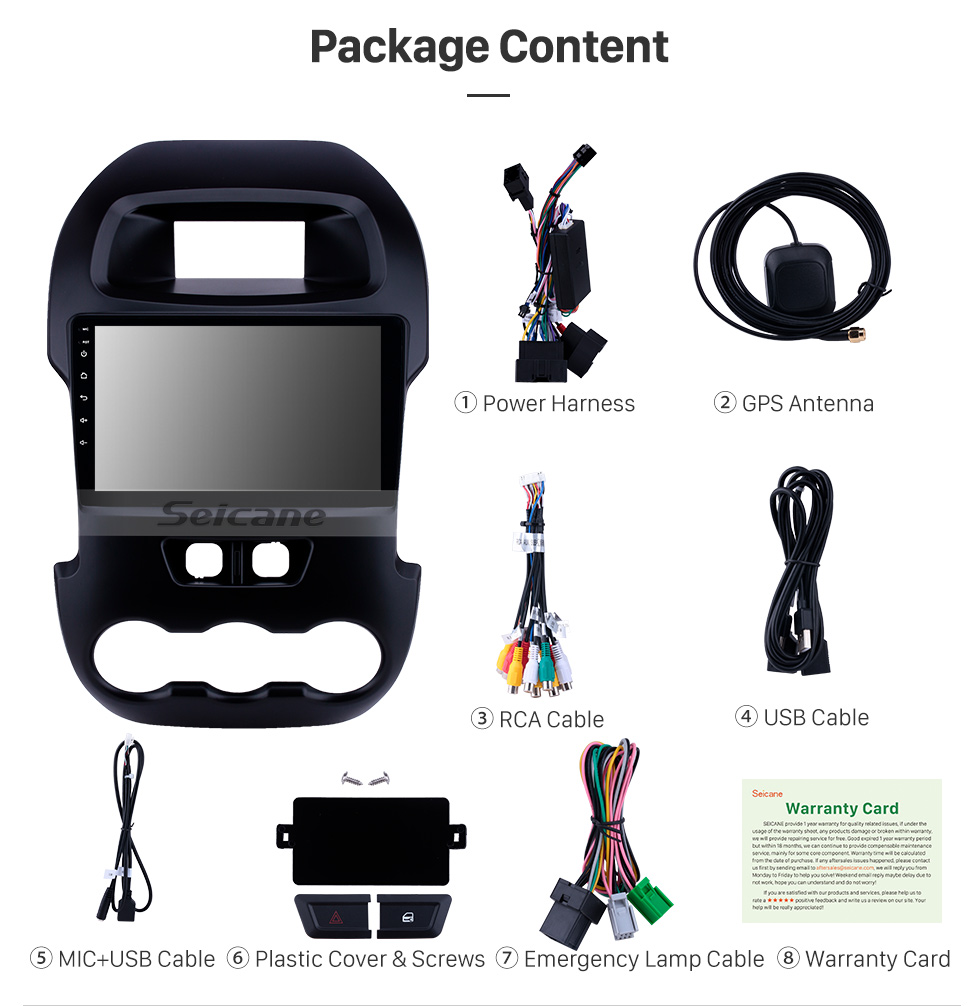 Seicane 9 inch Android 9.0 Radio for 2012 Ford Ranger with GPS Navigation Stereo HD Touchscreen Bluetooth Carplay USB AUX Music support SWC 4G WIFI DVD Player Seicane 9 inch Android 9.0 Radio for 2012 Ford Ranger with GPS Navigation Stereo HD Touchscreen Bluetooth Carplay USB AUX Music support SWC 4G WIFI DVD Player