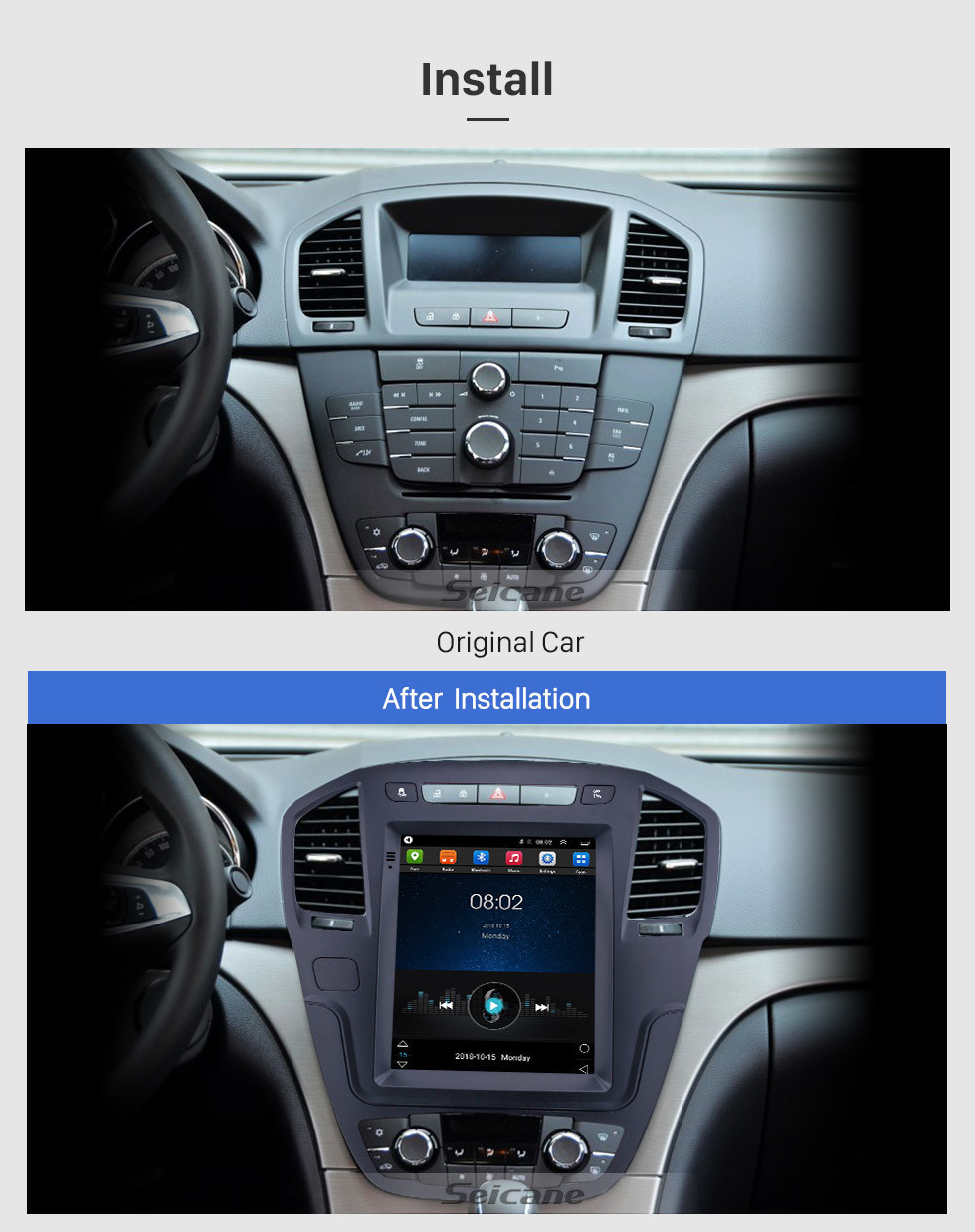 Seicane 2013 Buick Regal HD Touchscreen 9.7 inch Android 9.1 Car Stereo GPS Navigation Radio Bluetooth Music Wifi support OBD2 Rearview Camera SWC DVD 4G Seicane 2013 Buick Regal HD Touchscreen 9.7 inch Android 9.1 Car Stereo GPS Navigation Radio Bluetooth Music Wifi support OBD2 Rearview Camera SWC DVD 4G