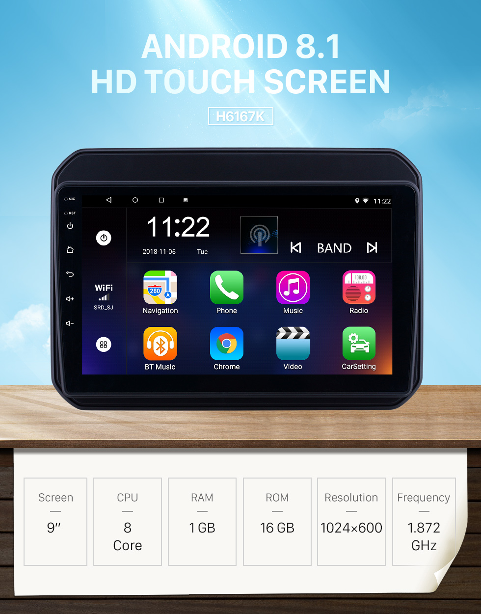 Seicane Hd touchscreen 9 polegada android 8.1 gps rádio de navegação para 2016-2018 suzuki igni com suporte a bluetooth usb wi-fi aux carplay 3g câmera de backup TPMS Seicane Hd touchscreen 9 polegada android 8.1 gps rádio de navegação para 2016-2018 suzuki igni com suporte a bluetooth usb wi-fi aux carplay 3g câmera de backup TPMS