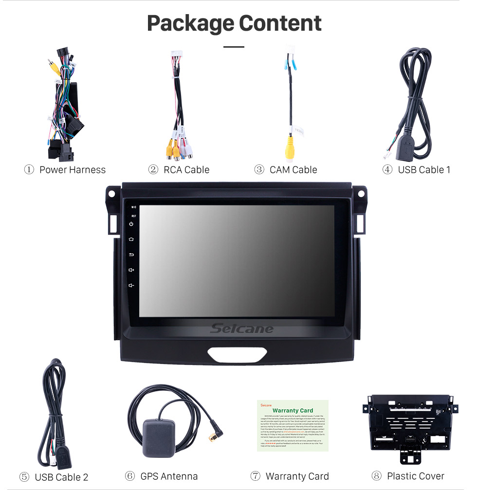 Seicane Android 8.1 9 inch Touchscreen GPS Navigation Radio for 2015 Ford Ranger with USB WIFI Bluetooth Music AUX support Carplay Digital TV TPMS SWC Seicane Android 8.1 9 inch Touchscreen GPS Navigation Radio for 2015 Ford Ranger with USB WIFI Bluetooth Music AUX support Carplay Digital TV TPMS SWC