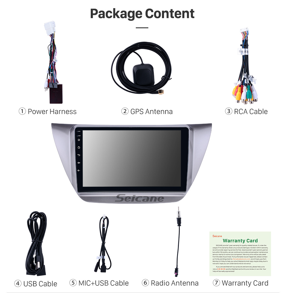 Seicane 9 inch Android 9.0 2006-2010 Mitsubishi Lancer IX HD Touchscreen GPS Navigation Radio with USB Carplay Bluetooth WIFI support 4G DVD Player Mirror Link Seicane 9 inch Android 9.0 2006-2010 Mitsubishi Lancer IX HD Touchscreen GPS Navigation Radio with USB Carplay Bluetooth WIFI support 4G DVD Player Mirror Link