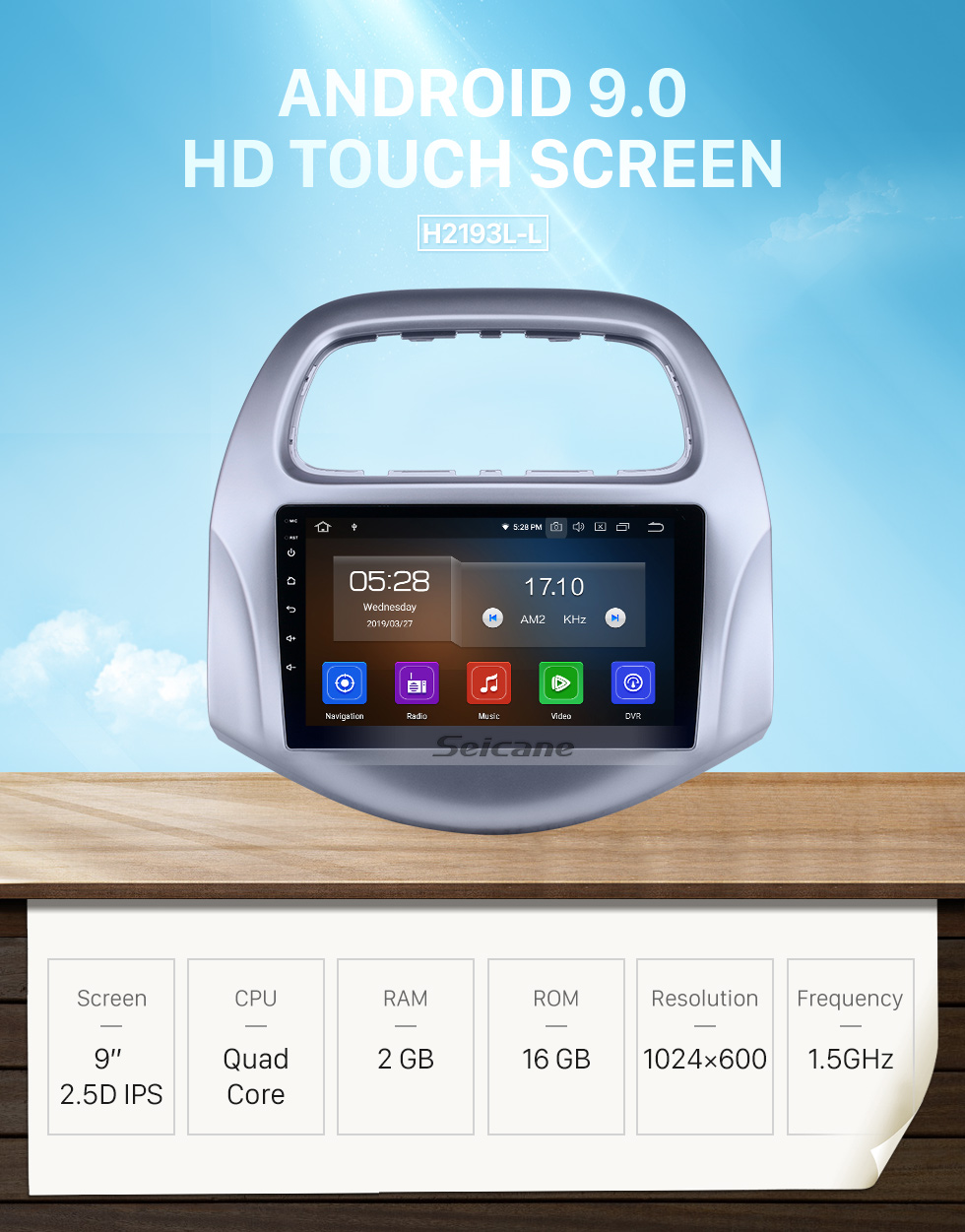 Seicane 9 inch Android 9.0 2018-2019 chevy Chevrolet Daewoo Matiz/ Spark/ Baic/ Beat HD Touchscreen GPS Navigation Radio with Carplay Bluetooth support 4G WIFI Seicane 9 inch Android 9.0 2018-2019 chevy Chevrolet Daewoo Matiz/ Spark/ Baic/ Beat HD Touchscreen GPS Navigation Radio with Carplay Bluetooth support 4G WIFI
