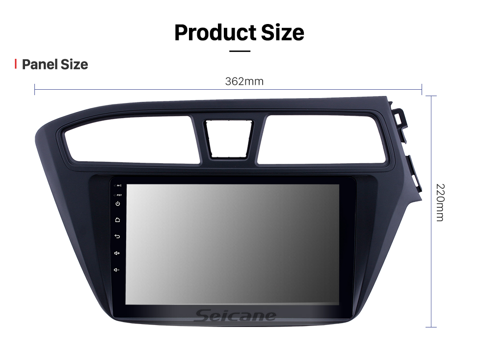 Seicane 2014-2017 Hyundai i20 RHD 9 inch Android 8.1 HD Touchscreen Bluetooth Radio GPS Navigation Stereo USB AUX support Carplay 3G WIFI Mirror Link Seicane 2014-2017 Hyundai i20 RHD 9 inch Android 8.1 HD Touchscreen Bluetooth Radio GPS Navigation Stereo USB AUX support Carplay 3G WIFI Mirror Link