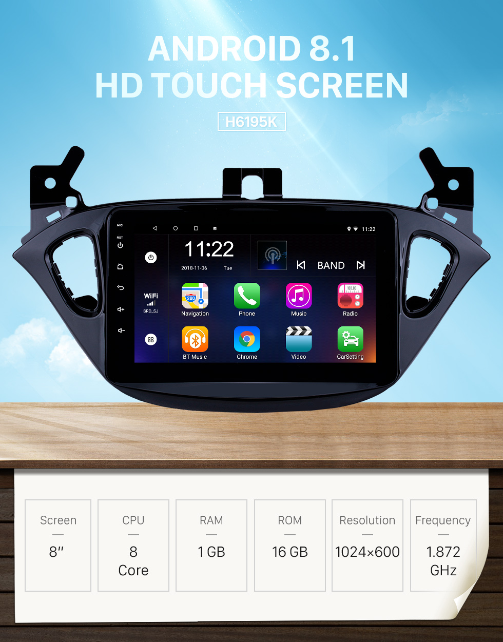 Seicane Radio Android 8.1 de 8 pulgadas para 2015-2019 Opel Corsa / 2013-2016 Opel Adam Bluetooth HD Pantalla táctil Navegación GPS Soporte AUX Cámara de respaldo Carplay DVR Seicane Radio Android 8.1 de 8 pulgadas para 2015-2019 Opel Corsa / 2013-2016 Opel Adam Bluetooth HD Pantalla táctil Navegación GPS Soporte AUX Cámara de respaldo Carplay DVR