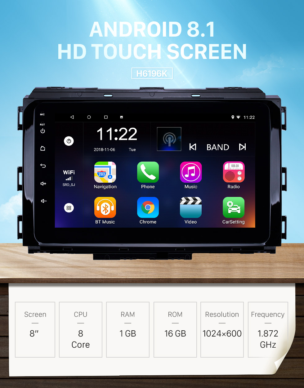 Seicane 8 inch HD Touchscreen Android 8.1 2014-2019 Kia Carnival GPS Navigation Radio with USB WIFI Bluetooth support SWC Carplay Steering Wheel Control Seicane 8 inch HD Touchscreen Android 8.1 2014-2019 Kia Carnival GPS Navigation Radio with USB WIFI Bluetooth support SWC Carplay Steering Wheel Control