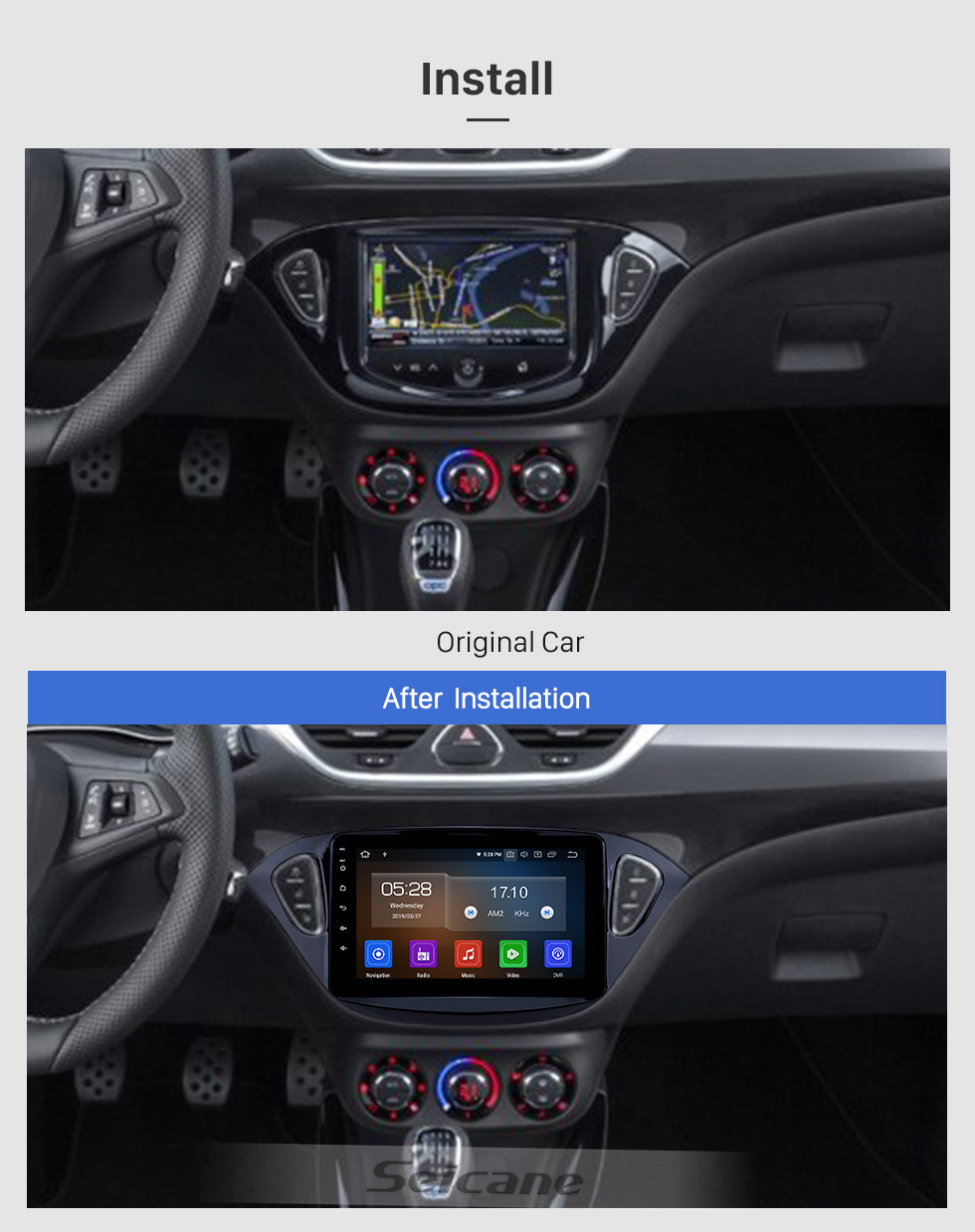 Seicane 8 polegada Android 9.0 Rádio para 2015-2019 Opel Corsa / 2013-2016 Opel Adam Bluetooth Wi-fi HD Touchscreen Navegação GPS Carplay USB suporte TPMS Seicane 8 polegada Android 9.0 Rádio para 2015-2019 Opel Corsa / 2013-2016 Opel Adam Bluetooth Wi-fi HD Touchscreen Navegação GPS Carplay USB suporte TPMS