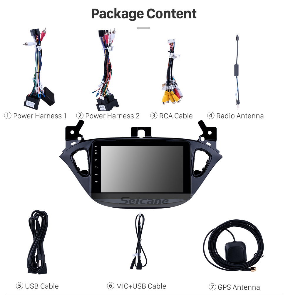 Seicane 8 polegada Android 9.0 Rádio para 2015-2019 Opel Corsa / 2013-2016 Opel Adam Bluetooth Wi-fi HD Touchscreen Navegação GPS Carplay USB suporte TPMS Seicane 8 polegada Android 9.0 Rádio para 2015-2019 Opel Corsa / 2013-2016 Opel Adam Bluetooth Wi-fi HD Touchscreen Navegação GPS Carplay USB suporte TPMS
