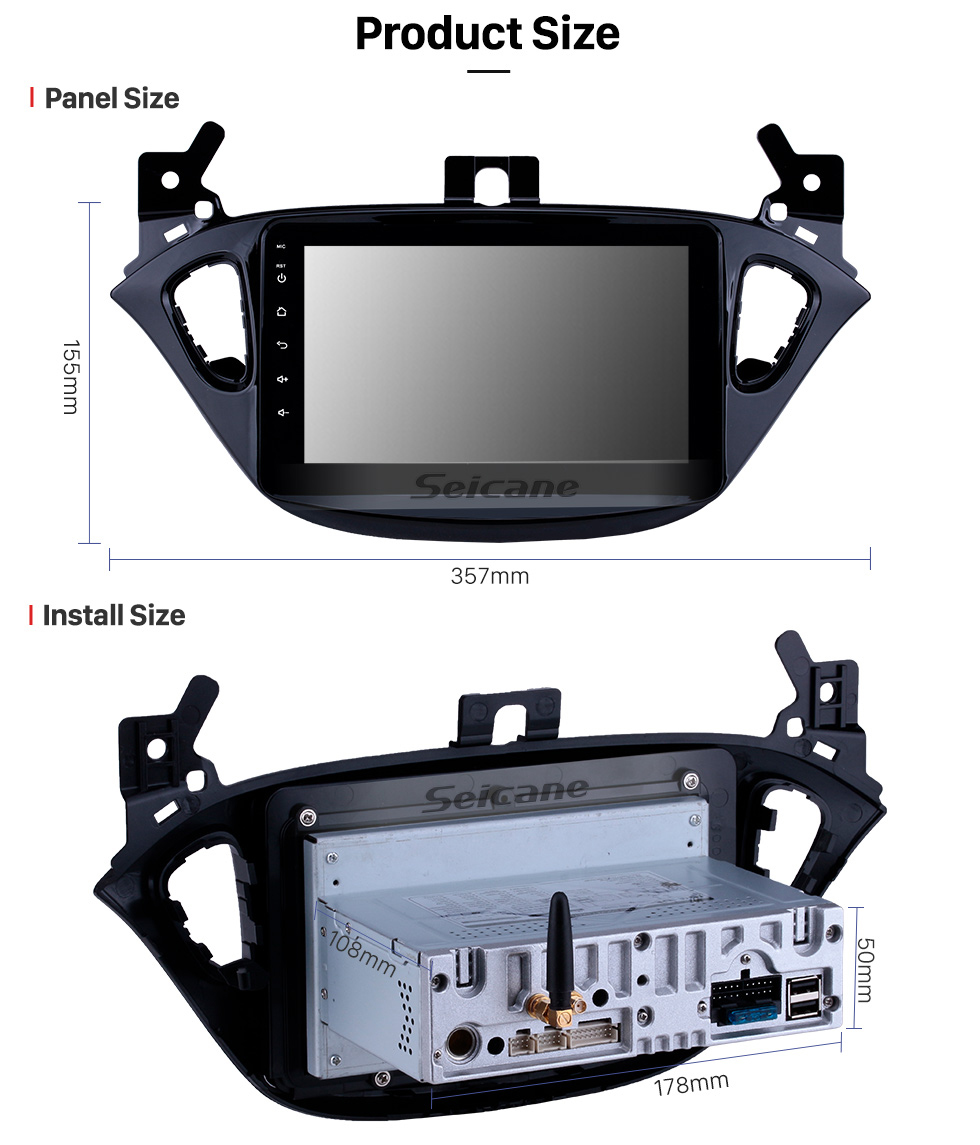 Seicane 8 polegada Android 9.0 Rádio para 2015-2019 Opel Corsa / 2013-2016 Opel Adam Bluetooth Wi-fi HD Touchscreen Navegação GPS Carplay USB suporte TPMS Seicane 8 polegada Android 9.0 Rádio para 2015-2019 Opel Corsa / 2013-2016 Opel Adam Bluetooth Wi-fi HD Touchscreen Navegação GPS Carplay USB suporte TPMS