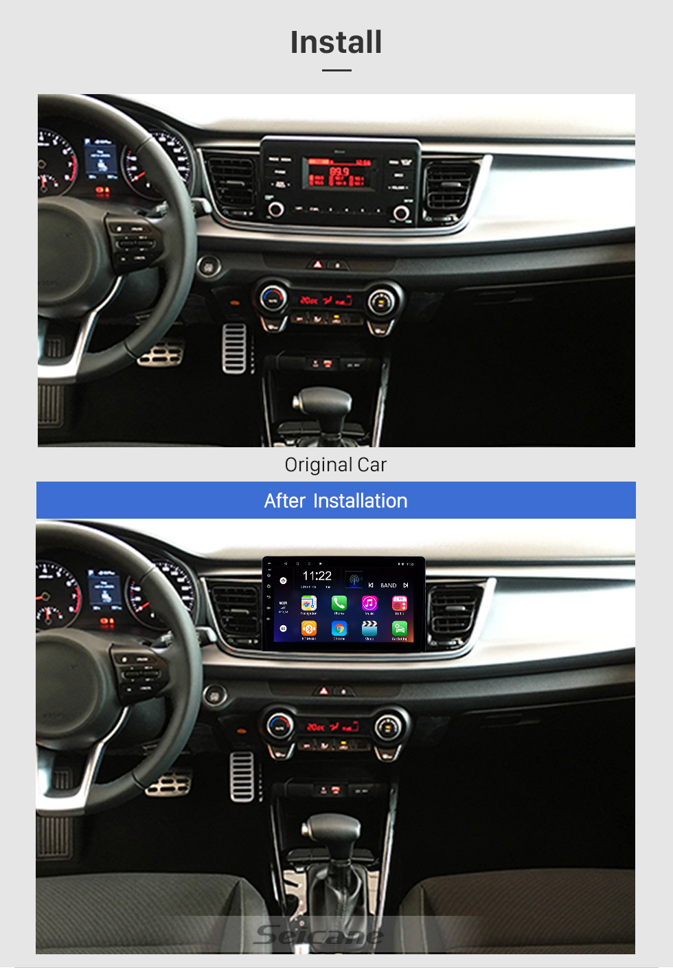 Seicane Android 8.1 9 inch HD Touchscreen GPS Navigation Radio for 2017 2018 2019 Kia Rio with Bluetooth USB WIFI support Carplay Digital TV Mirror Link Seicane Android 8.1 9 inch HD Touchscreen GPS Navigation Radio for 2017 2018 2019 Kia Rio with Bluetooth USB WIFI support Carplay Digital TV Mirror Link
