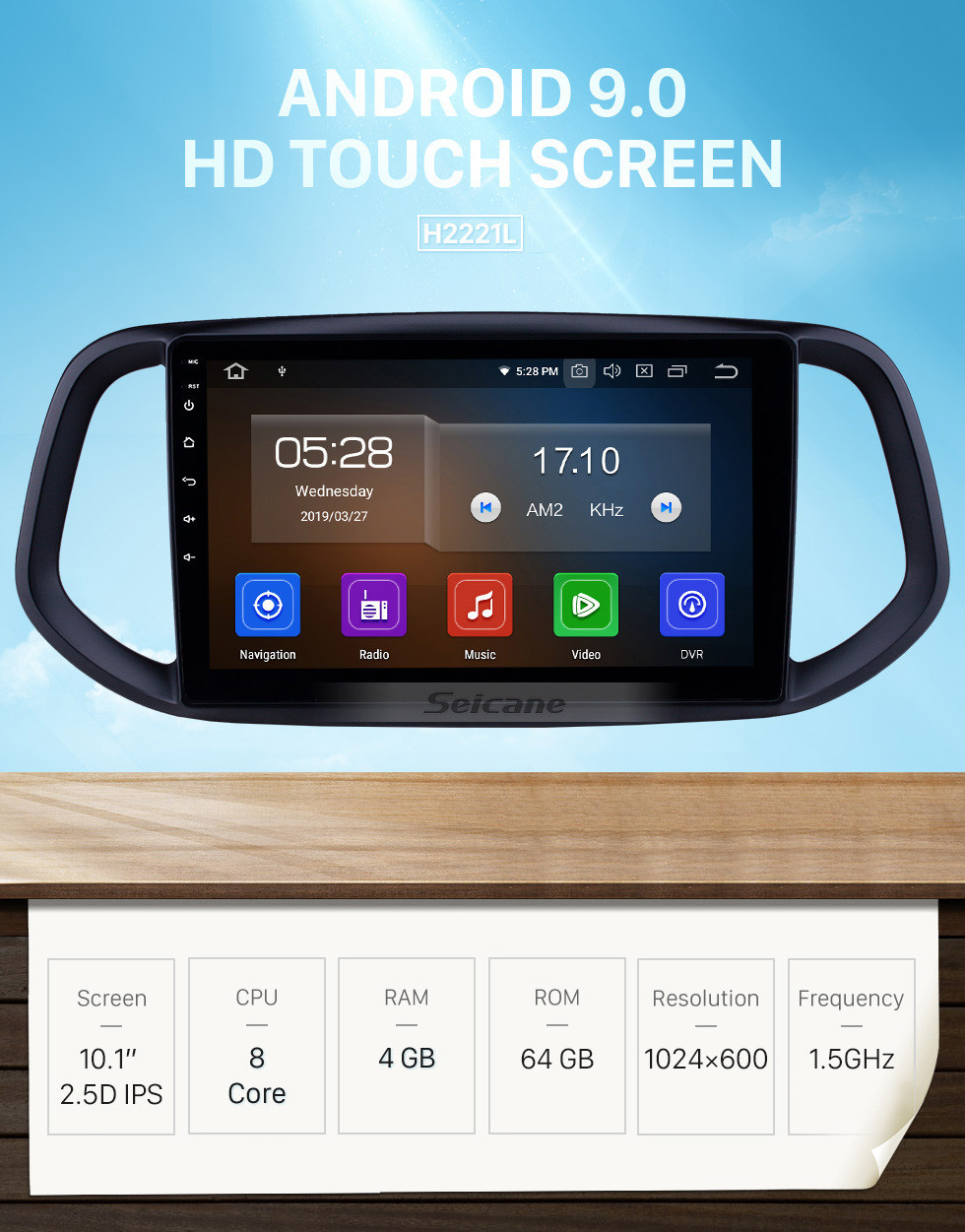Seicane 10,1 Zoll Android 9.0 Radio für 2014 2015 2016 2017 Kia KX3 Bluetooth Wifi HD Touchscreen GPS-Navigation Carplay USB-Unterstützung DVR Digital TV TPMS Seicane 10,1 Zoll Android 9.0 Radio für 2014 2015 2016 2017 Kia KX3 Bluetooth Wifi HD Touchscreen GPS-Navigation Carplay USB-Unterstützung DVR Digital TV TPMS