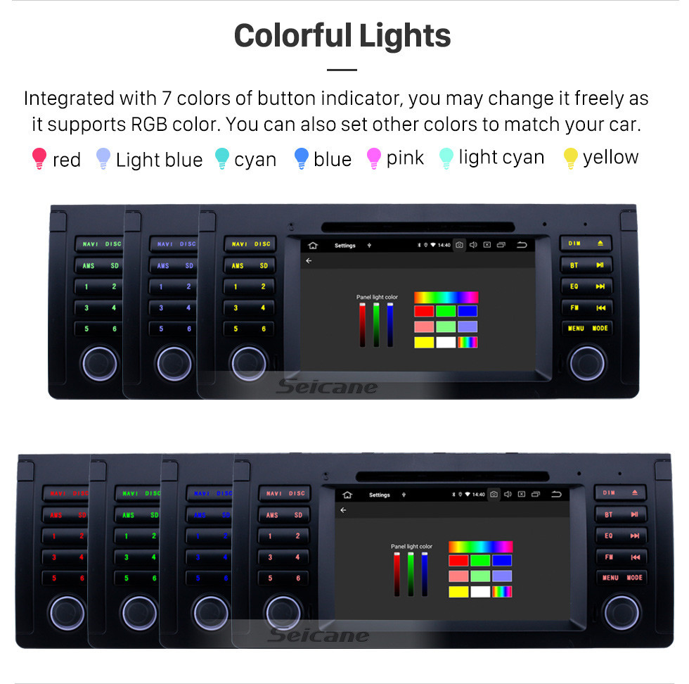 Seicane 7 polegadas 1024 * 600 Touchscreen Android 9.0 DVD Player Para 1994 1995 1996 1997 1998 1999 2000 2001 BMW Série 7 E38 Sistema de navegação GPS Bluetooth Music Radio Suporte 3G WiFi TPMS DVR OBDII Câmera traseira AUX USB DAB + Seicane 7 polegadas 1024 * 600 Touchscreen Android 9.0 DVD Player Para 1994 1995 1996 1997 1998 1999 2000 2001 BMW Série 7 E38 Sistema de navegação GPS Bluetooth Music Radio Suporte 3G WiFi TPMS DVR OBDII Câmera traseira AUX USB DAB +