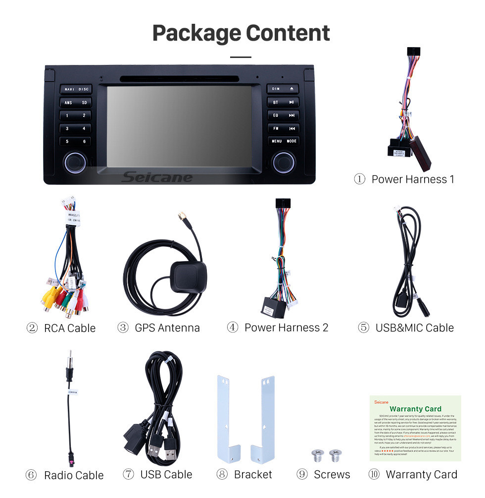 Seicane 7 polegadas 1024 * 600 Touchscreen Android 9.0 DVD Player Para 1994 1995 1996 1997 1998 1999 2000 2001 BMW Série 7 E38 Sistema de navegação GPS Bluetooth Music Radio Suporte 3G WiFi TPMS DVR OBDII Câmera traseira AUX USB DAB + Seicane 7 polegadas 1024 * 600 Touchscreen Android 9.0 DVD Player Para 1994 1995 1996 1997 1998 1999 2000 2001 BMW Série 7 E38 Sistema de navegação GPS Bluetooth Music Radio Suporte 3G WiFi TPMS DVR OBDII Câmera traseira AUX USB DAB +