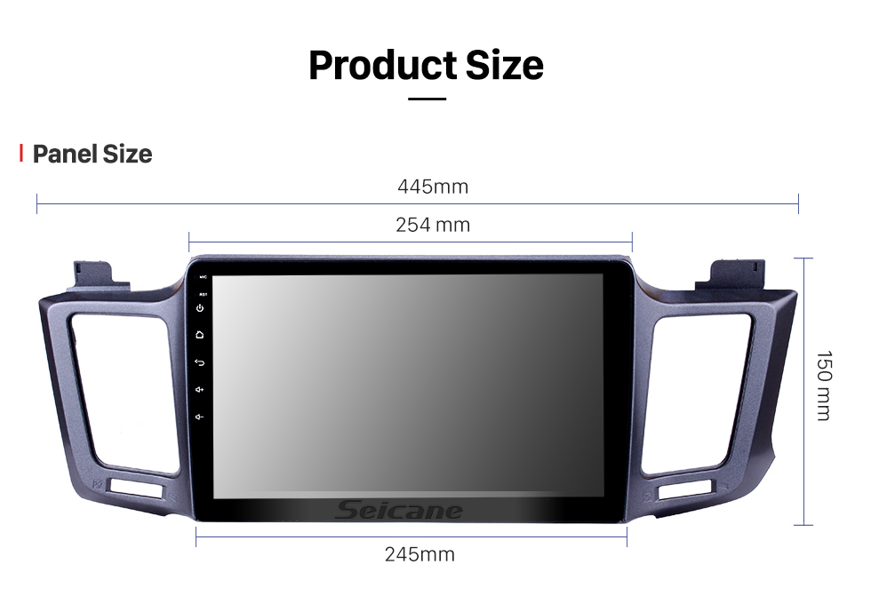 Seicane 2013-2016 Toyota RAV4 10.1 inch Android 8.1 GPS Sat Nav In Car with Touch Screen 3G WiFi AM FM Radio Bluetooth Music USB support OBD2 DVR TPMS Seicane 2013-2016 Toyota RAV4 10.1 inch Android 8.1 GPS Sat Nav In Car with Touch Screen 3G WiFi AM FM Radio Bluetooth Music USB support OBD2 DVR TPMS