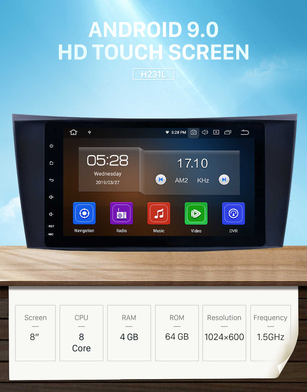 Seicane 8 Zoll Android 9.0 Radio IPS Vollbild GPS Navigation Auto Multimedia Player für 2005-2010 Mercedes Benz CLS W219 CLS350 CLS500 CLS55 mit RDS 3G WiFi Bluetooth Spiegel Link OBD2 Lenkradsteuerung Seicane 8 Zoll Android 9.0 Radio IPS Vollbild GPS Navigation Auto Multimedia Player für 2005-2010 Mercedes Benz CLS W219 CLS350 CLS500 CLS55 mit RDS 3G WiFi Bluetooth Spiegel Link OBD2 Lenkradsteuerung