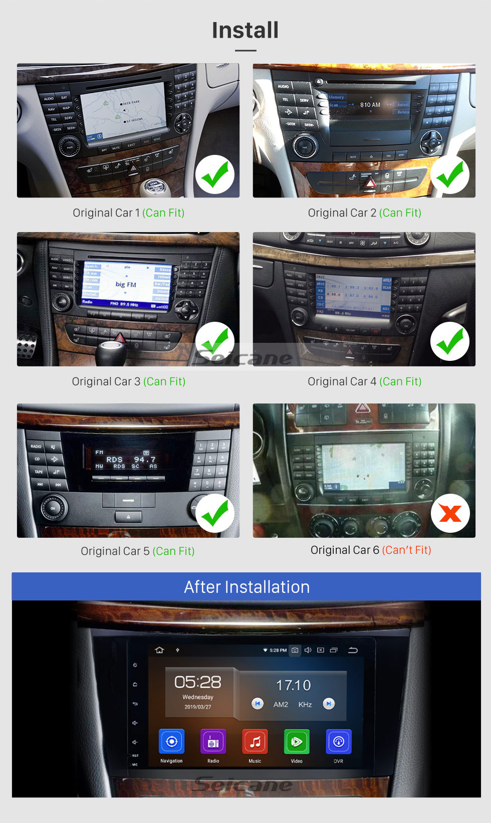 Seicane 8 Zoll Android 9.0 Radio IPS Vollbild GPS Navigation Auto Multimedia Player für 2001-2008 Mercedes Benz G W463 mit RDS 3G WiFi Bluetooth Spiegel Link OBD2 Lenkradsteuerung Seicane 8 Zoll Android 9.0 Radio IPS Vollbild GPS Navigation Auto Multimedia Player für 2001-2008 Mercedes Benz G W463 mit RDS 3G WiFi Bluetooth Spiegel Link OBD2 Lenkradsteuerung