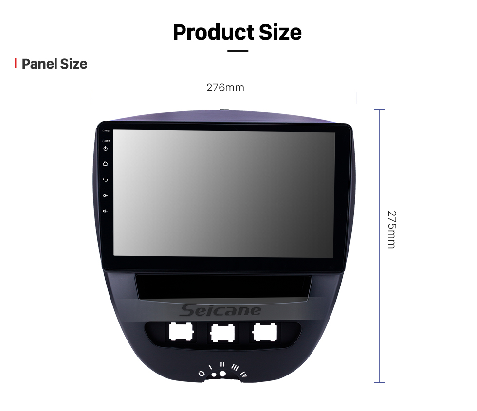 Seicane 10,1 pouces Android 8.1 2005-2014 radio de navigation GPS avec GPS Bluetooth et écran tactile tactile Ayigo Toyota Aygo avec support TPMS DVR Carplay SWC Seicane 10,1 pouces Android 8.1 2005-2014 radio de navigation GPS avec GPS Bluetooth et écran tactile tactile Ayigo Toyota Aygo avec support TPMS DVR Carplay SWC