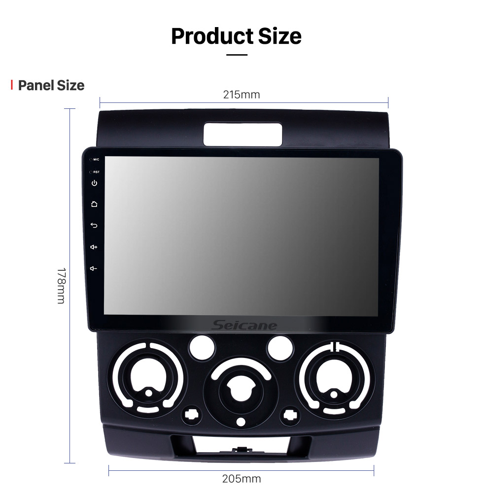 Seicane Android 8.1 9 inch Touchscreen GPS Navigation Radio for 2006-2010 Ford Everest/Ranger with Bluetooth USB WIFI AUX support Backup camera Carplay SWC Seicane Android 8.1 9 inch Touchscreen GPS Navigation Radio for 2006-2010 Ford Everest/Ranger with Bluetooth USB WIFI AUX support Backup camera Carplay SWC