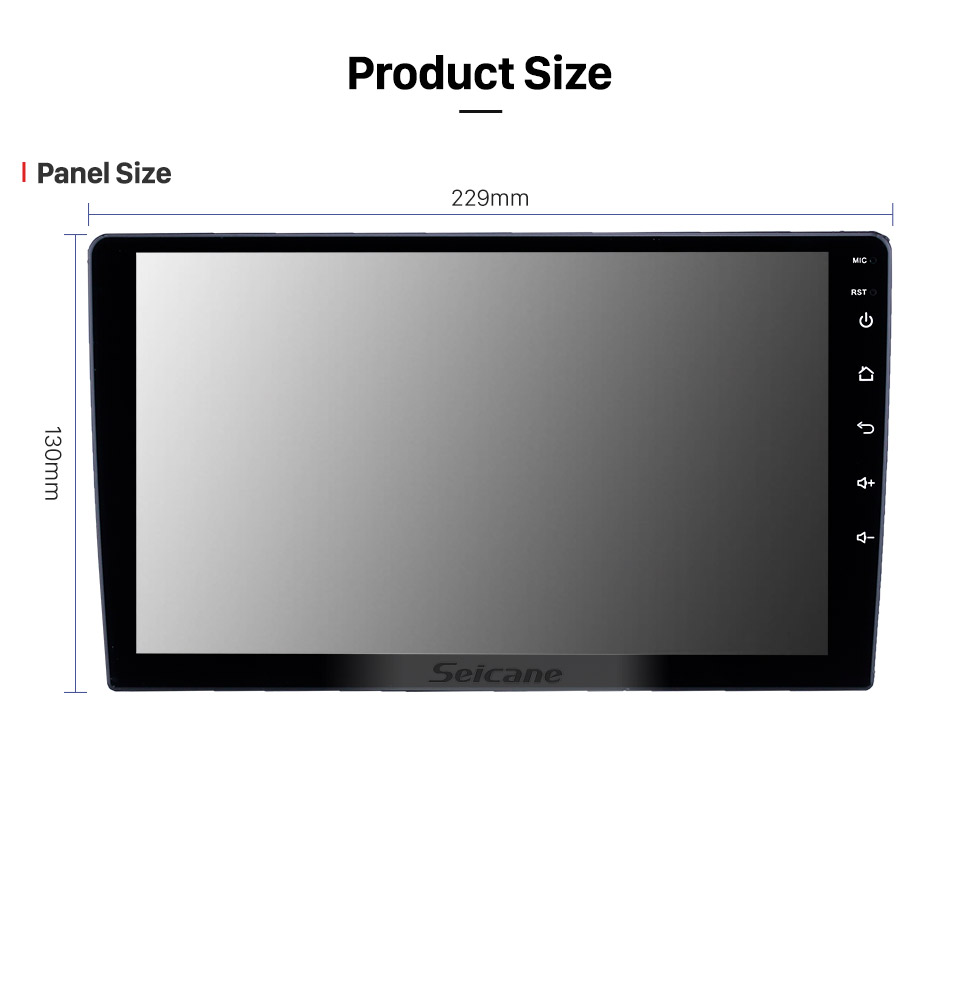 Seicane Écran tactile HD 9 pouces Android 8.1 Navigation GPS universelle Radio RHD avec prise en charge de musique auxiliaire Bluetooth DVR Carplay OBD Commande au volant Seicane Écran tactile HD 9 pouces Android 8.1 Navigation GPS universelle Radio RHD avec prise en charge de musique auxiliaire Bluetooth DVR Carplay OBD Commande au volant