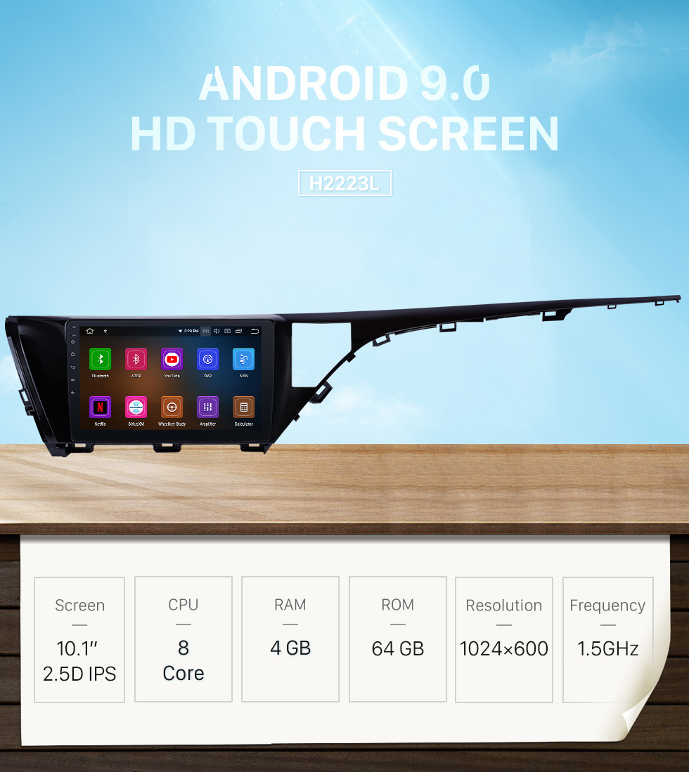 Seicane 10,1 pouces Android 9.0 Radio pour 2018-2019 Toyota Camry LHD Bluetooth Wifi HD Touchscreen Navigation GPS Carplay support USB DVR Digital TV TPMS Seicane 10,1 pouces Android 9.0 Radio pour 2018-2019 Toyota Camry LHD Bluetooth Wifi HD Touchscreen Navigation GPS Carplay support USB DVR Digital TV TPMS